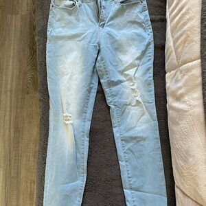 YMI Light Blue Ripped Skinny Jeans
